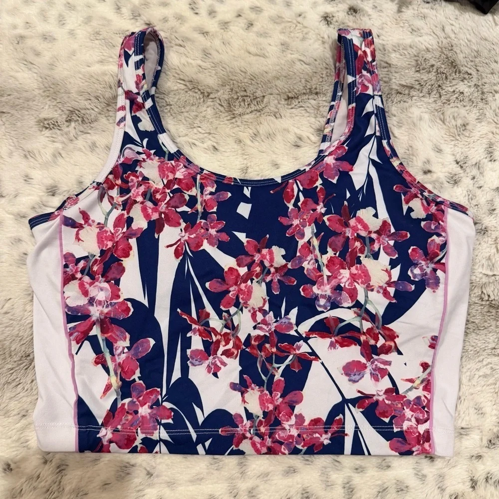 Fabletica Long Line Floral Sports Bra Womens L - Picture 1 of 6